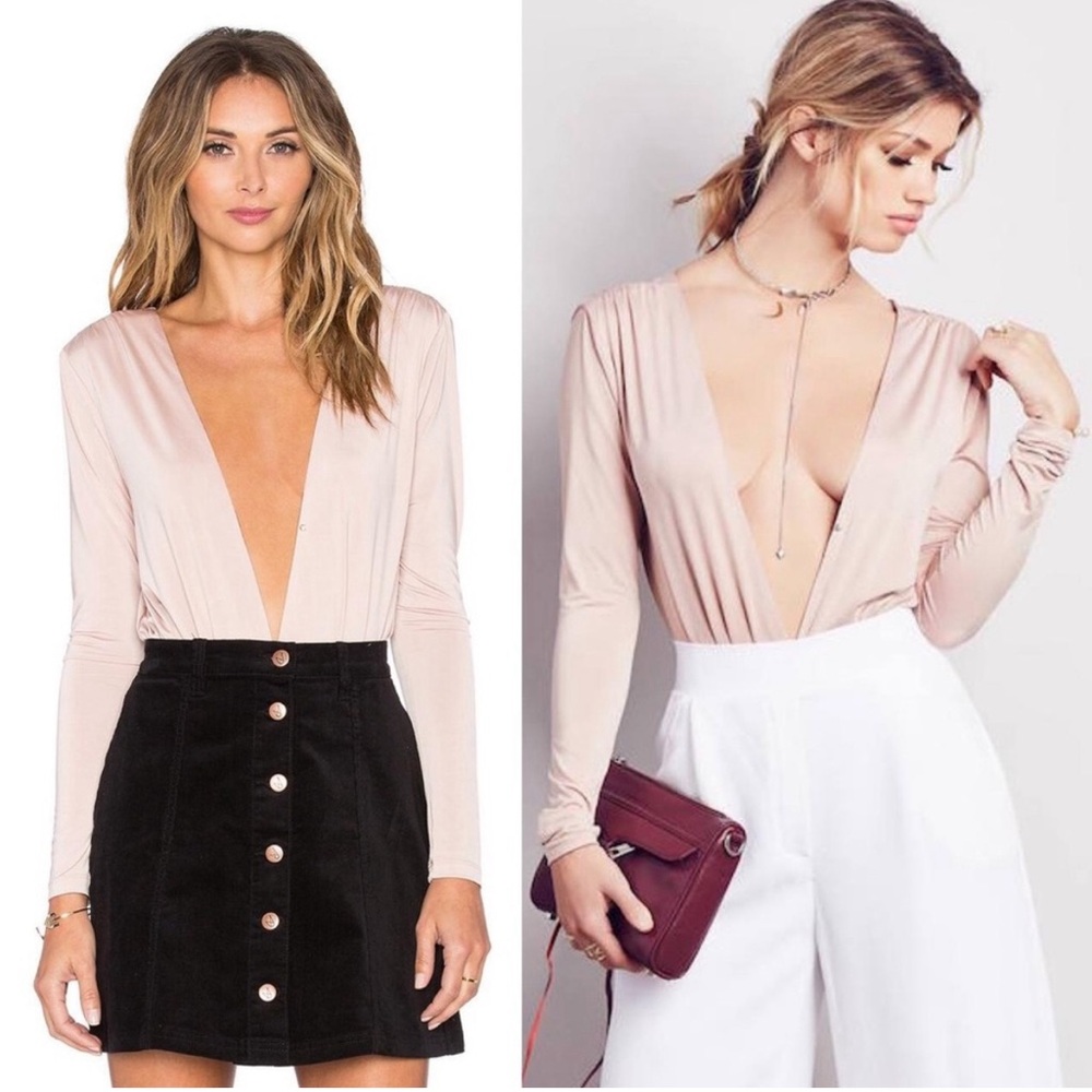 Lovers + Friends Plunge Bodysuit